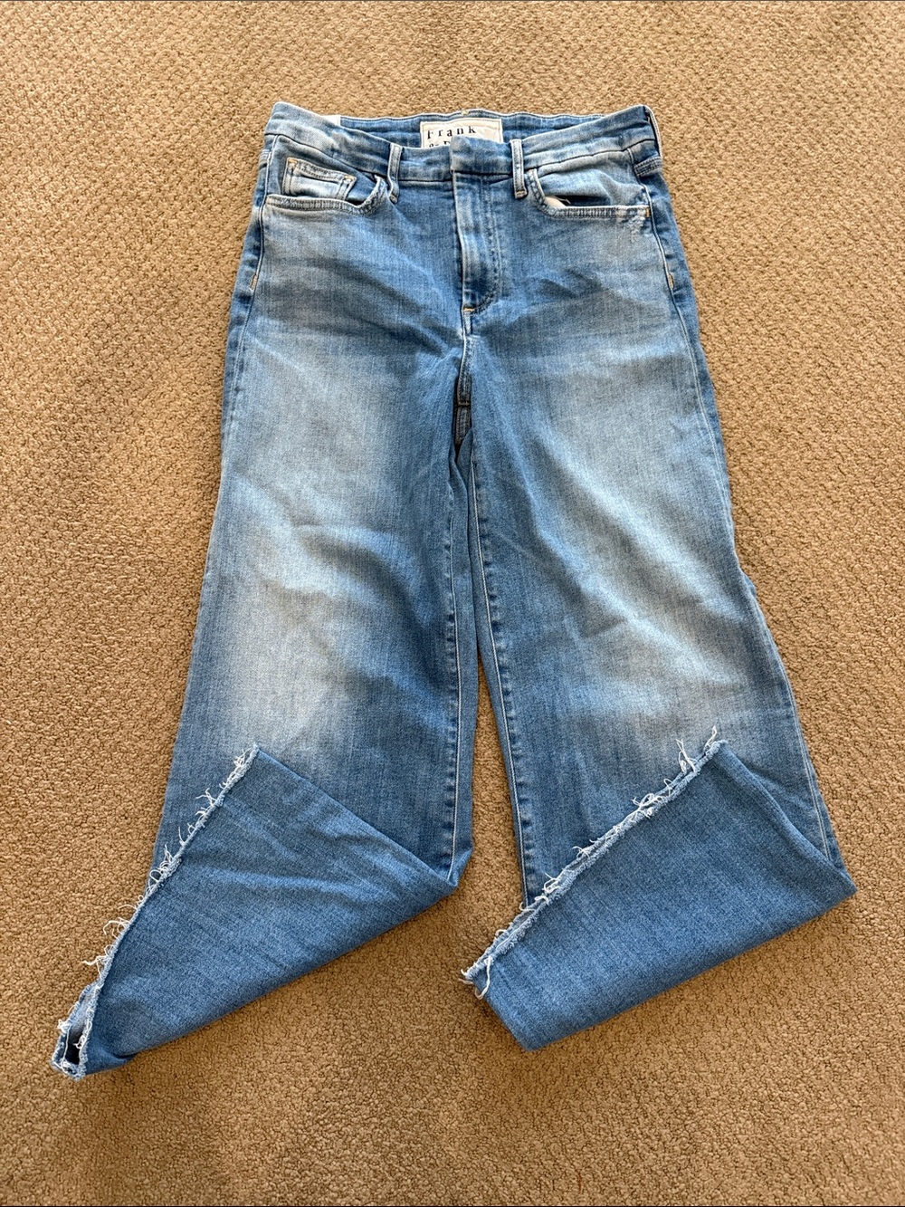 Frank & Eileen Galway Wide-Leg Distressed Jeans